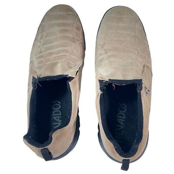 NEVADOS MENS HIKING SUEDE LEATHER BEIGE LOAFER SLIP-ON OUTDOOR SHOES SIZE 11 - Picture 8 of 10